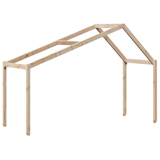Techo De Cama Infantil Madera Maciza Pino 203x80,5x142 Cm_0