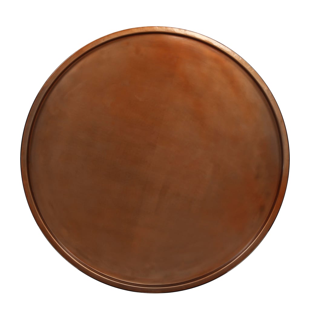 Mesa De Centro De Madera Maciza De Sheesham Y Acero 68 Cm_4