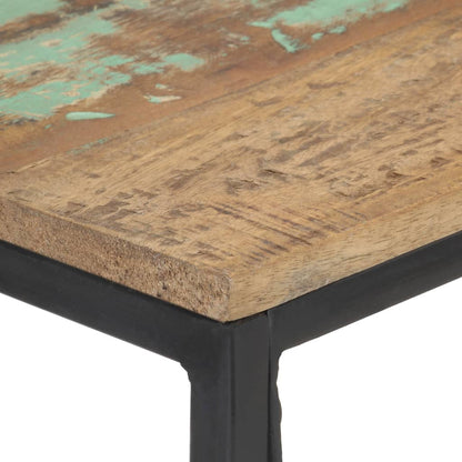 Mesa Consola De Madera Maciza Reciclada 110x35x75 Cm_2