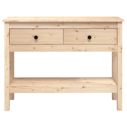 Mesa Consola Madera Maciza De Pino 100x35x75 Cm_4