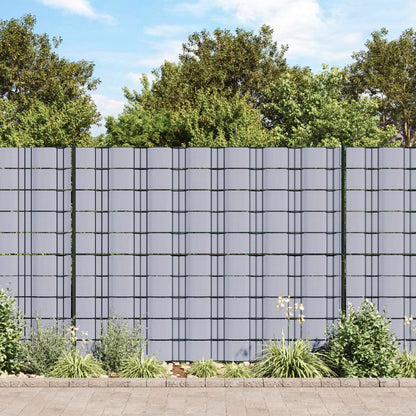 Panel De Valla De Pvc Gris Claro 70x0,19 M / Vetonek_5