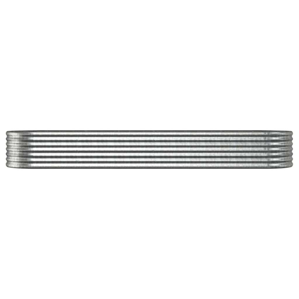 Jardinera Arriate Acero Galvanizado Plata 296x80x36 Cm_2