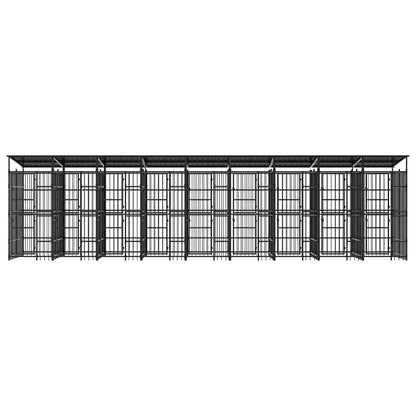 Perrera De Exterior Con Techo De Acero 16,59 M²_4