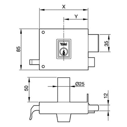 Cerradura 125 Hp-8 Izquierda