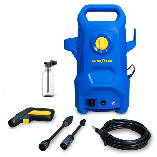 Goodyear - Hidrolimpiadora 1400w 100 Bar 4.5 L/min.pistola Y Lanza. Sistema Auto Stop. Kit De Depósito De Detergente 200 Ml_0