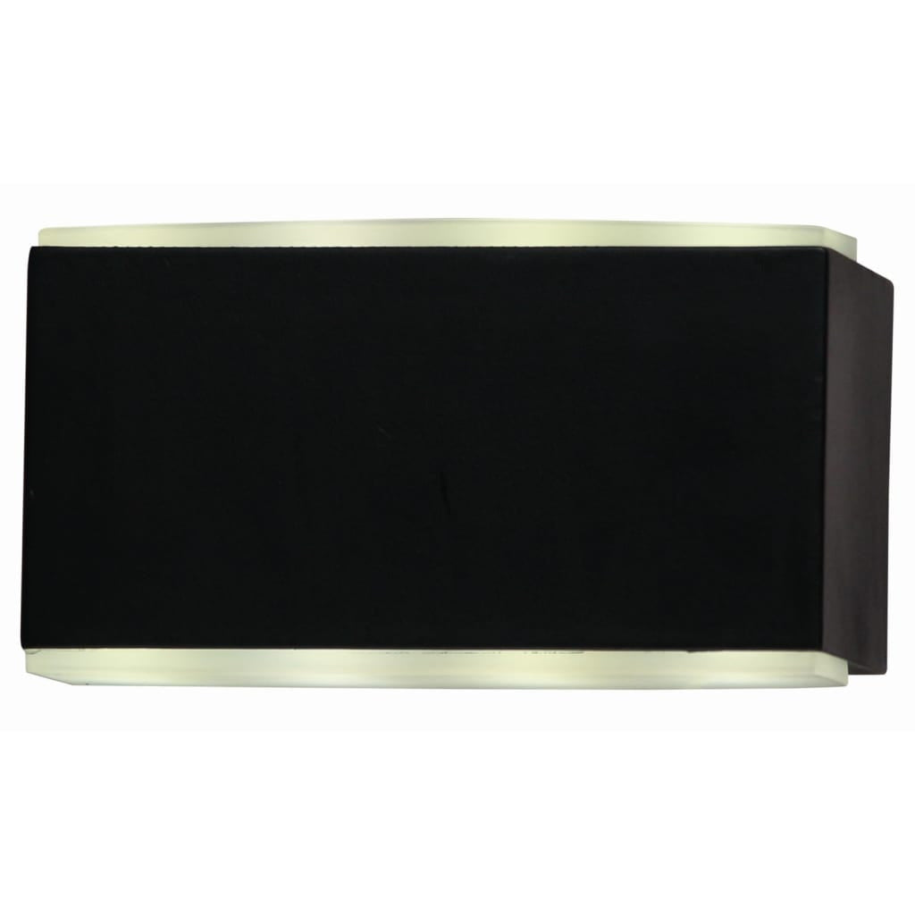 Luxform Lámpara De Pared De Jardín Led Cube Negro_0