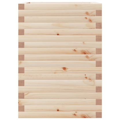Jardinera De Madera Maciza De Pino 50x50x68,5 Cm_4