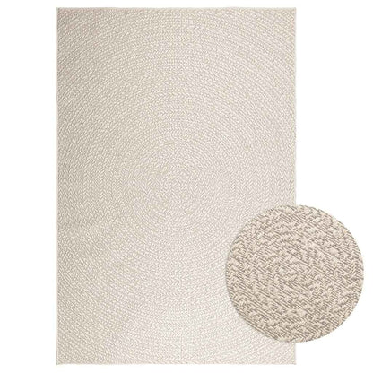 Vidaxl Alfombra Zizur Apariencia Yute Interior Exterior Crema_0