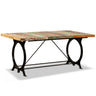 Mesa De Comedor De Madera Maciza Reciclada 180 Cm