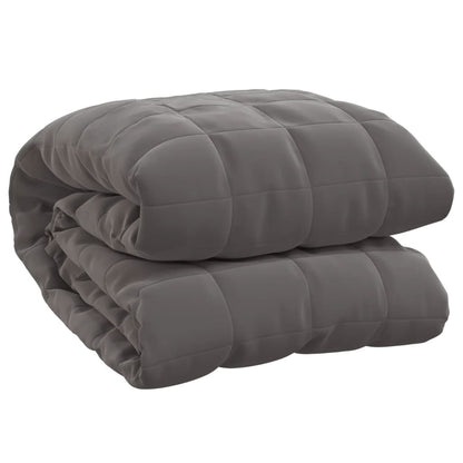 Vidaxl Manta Con Peso Tela Gris 200x230 Cm 13 Kg_0