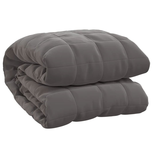Vidaxl Manta Con Peso Tela Gris 200x230 Cm 13 Kg_0