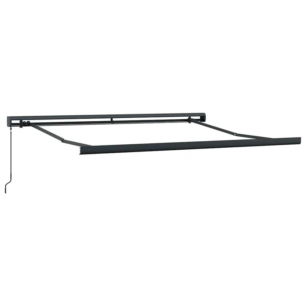 Toldo Retráctil Aluminio Y Tela Naranja Y Marrón 3,5x2,5 M_5