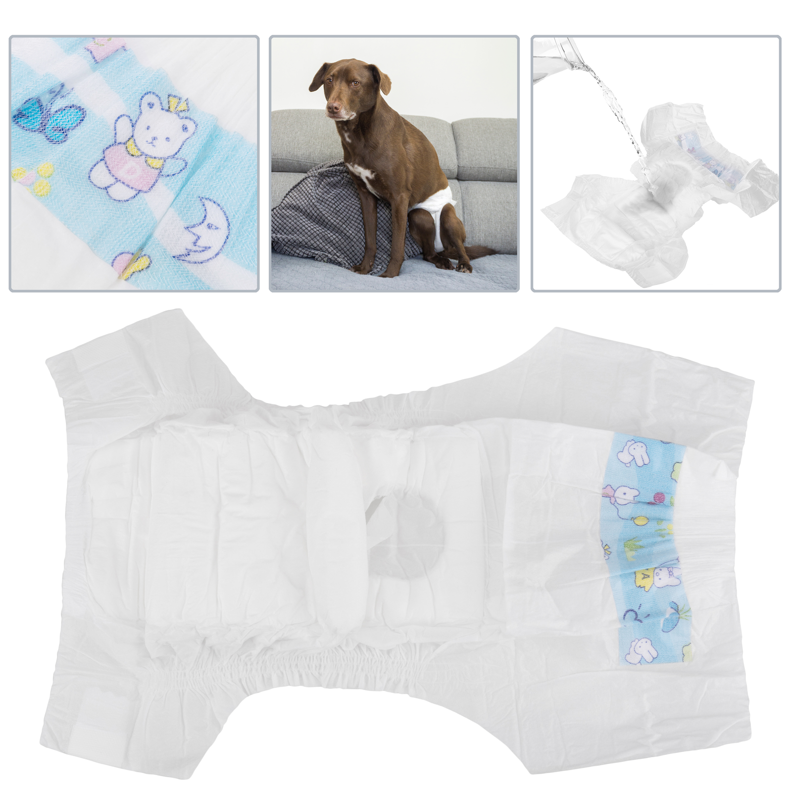 Pañales Desechables Para Perros Hembra 10 Unidades Talla Xl_1