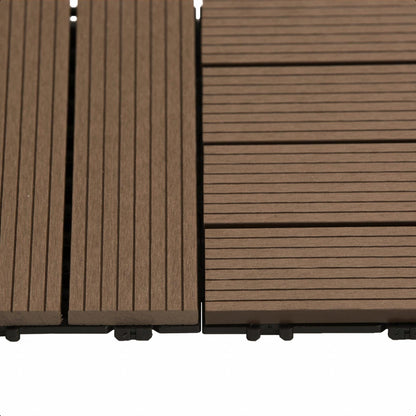 Pack 11 Baldosas de composite Durafloor 30×30 Dioco Chocolate 1m2