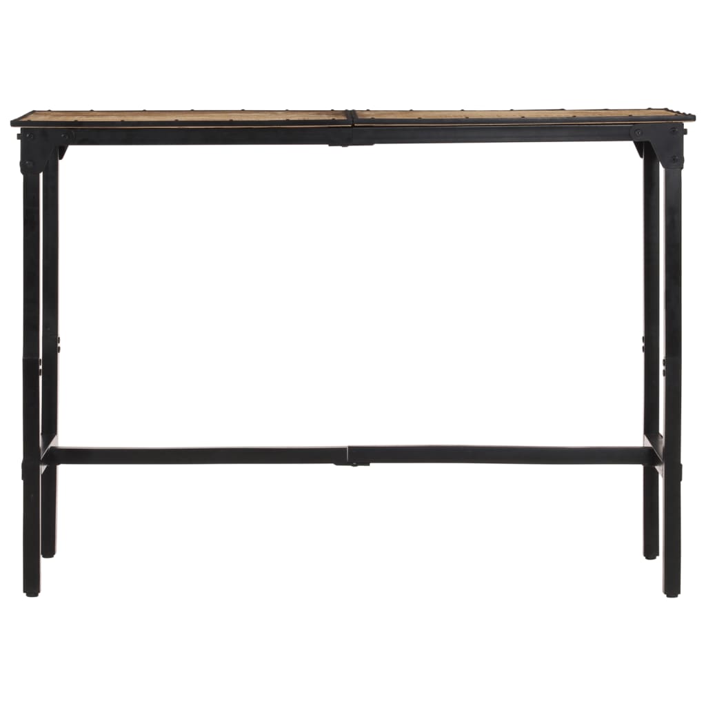 Mesa De Bar Madera Maciza De Mango Rugoso 150x55x107 Cm_2