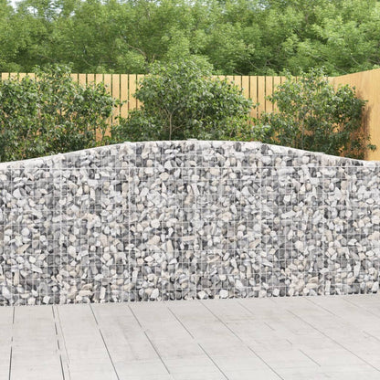 Cestas De Gaviones 4 Uds Forma De Arco Hierro 400x30x100/120 Cm_1