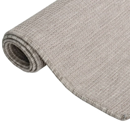 Alfombra De Exterior De Tejido Plano Gris Claro 80x150 Cm_2
