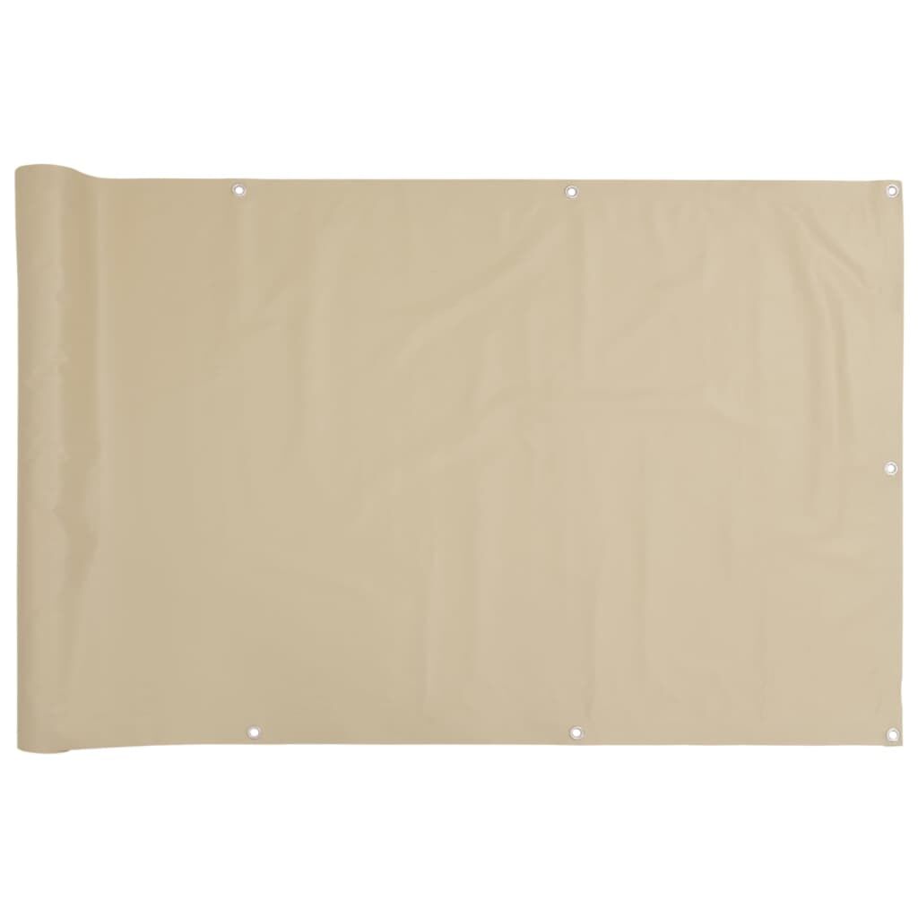 Vidaxl Toldo Para Balcón Tela Oxford Beige 75x300 Cm_0