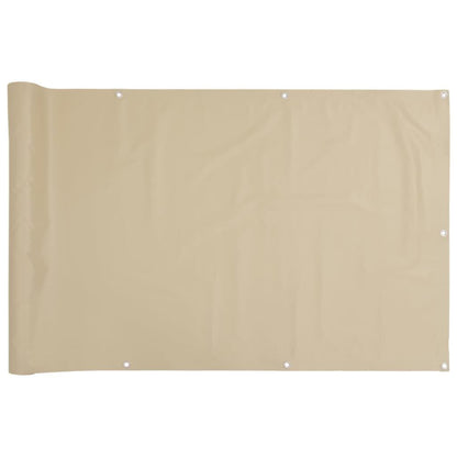 Vidaxl Toldo Para Balcón Tela Oxford Beige 75x300 Cm_0