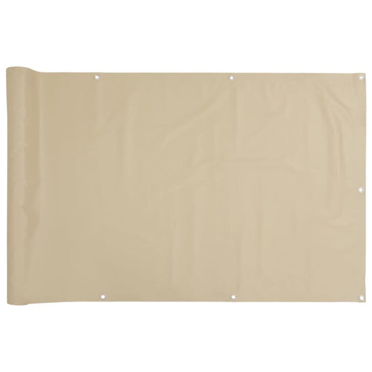 Vidaxl Toldo Para Balcón Tela Oxford Beige 90x500 Cm_0