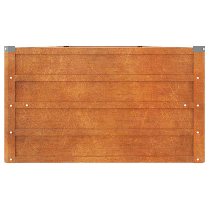 Arriate Oxidado De Acero Corten 400x80x45 Cm_4