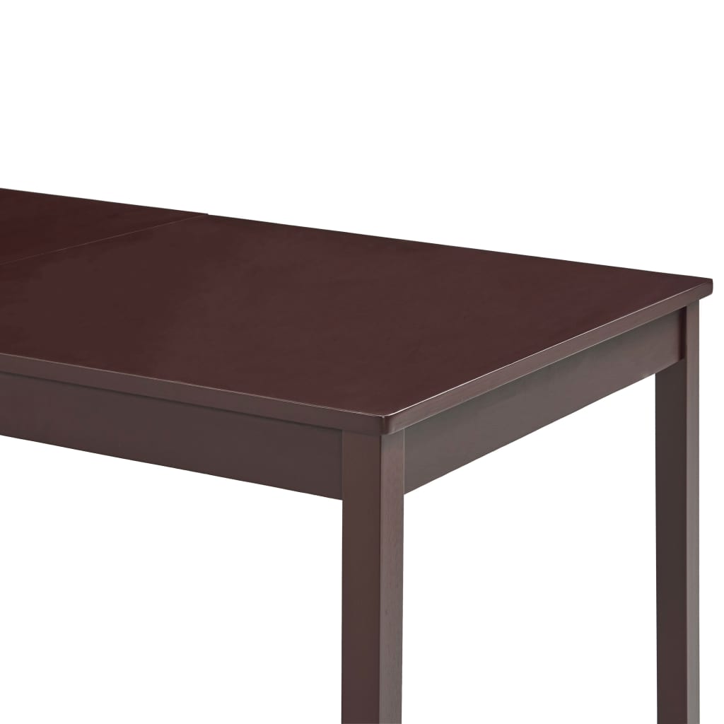 Mesa De Comedor De Madera De Pino Marrón Oscuro 180x90x73 Cm_2