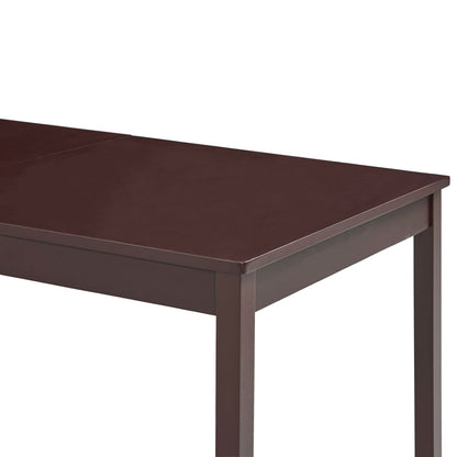 Mesa De Comedor De Madera De Pino Marrón Oscuro 180x90x73 Cm_2
