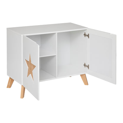 Mueble De Almacenaje Infantil estrella,blanco, 65x79 Cm_1