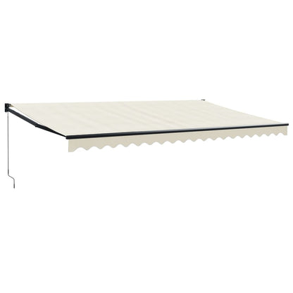 Toldo Retráctil Aluminio Y Tela Color Crema 5x3 M_0