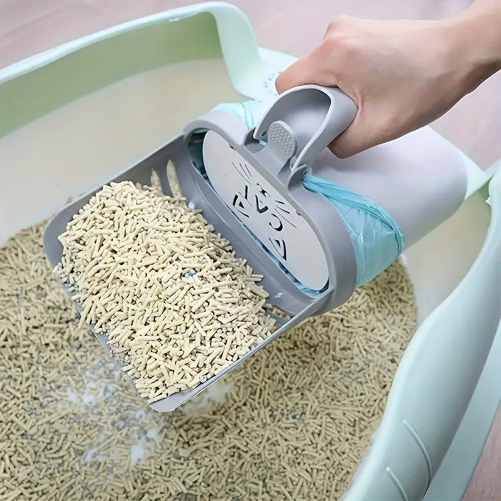 Intimeg Pala Para Arena Para Gatos Con Bolsa De Basura Incorporada_3