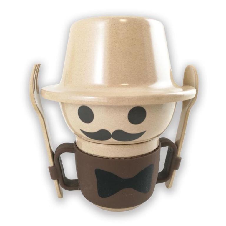 Vajilla infantil Husk's  set primera vajilla (5 piezas) verde