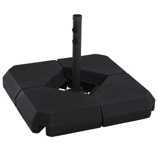 Outsunny Base Para Sombrilla Crucial De 4 Pesos Rellenables De Agua Arena_0