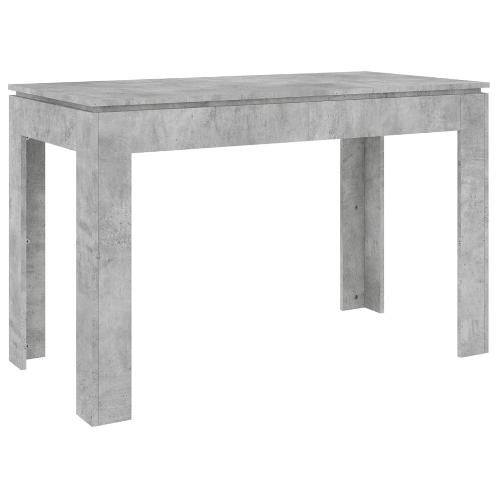 Mesa De Comedor Madera De Ingeniería Gris Hormigón 120x60x76 Cm_0