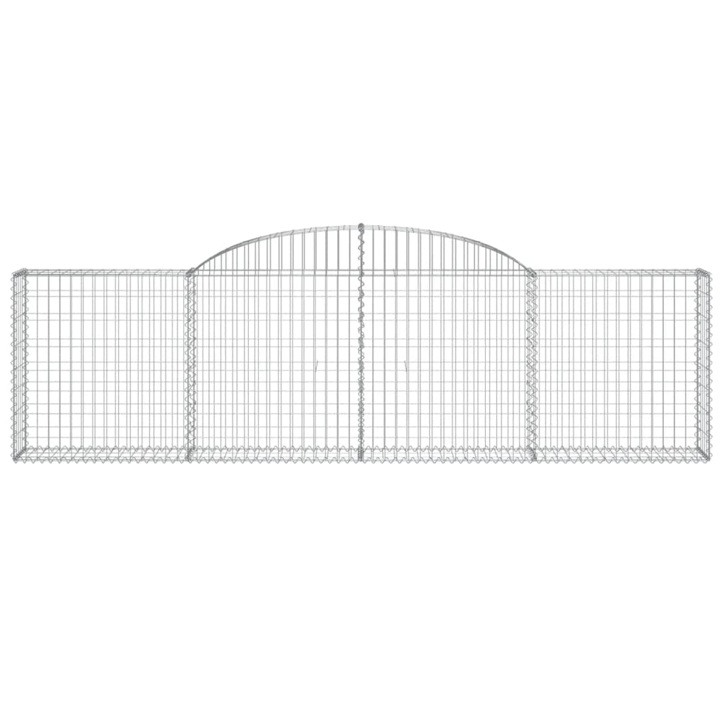 Cestas De Gaviones 13 Uds Forma De Arco Hierro 300x30x80/100 Cm_3
