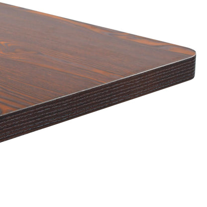 Mesa De Jardín Bistró Mdf Marrón Oscuro 60x60 Cm_1