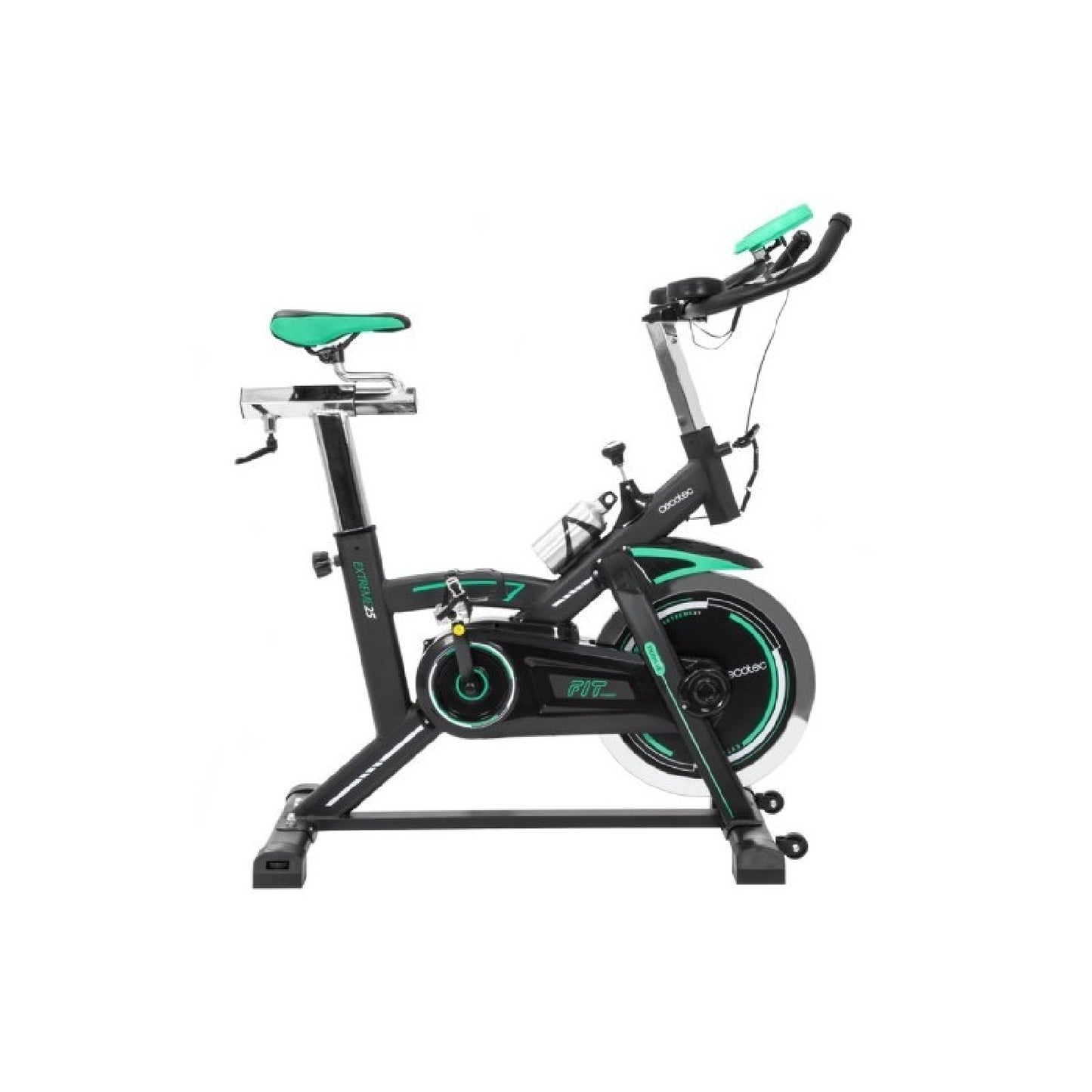 Cecotec Bicicleta Estática Profesional Con Volante De Inercia De 25 Kg Extreme 25. Sistema Silence Fit Pulsómetro Manill_0