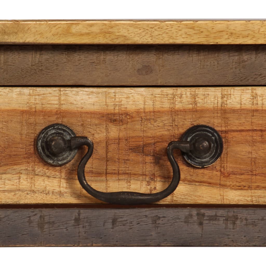 Mesa Consola De Madera Maciza Vintage 118x30x80 Cm_2