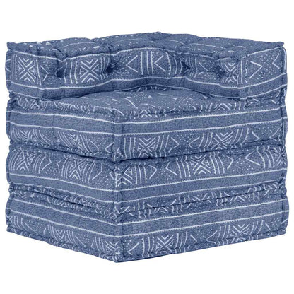Vidaxl Puf Modular De Tela Indigo_0
