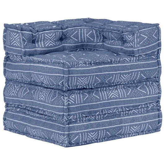 Vidaxl Puf Modular De Tela Indigo_0