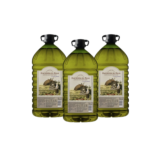Pack 3 Garrafas Aceite De Oliva Virgen Extra Hacienda El Palo_0