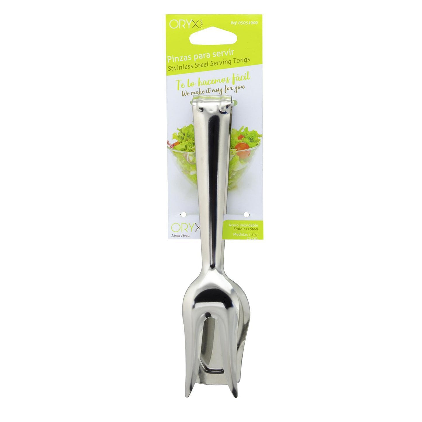 Pinzas Para Servir Acero Inoxidable  21 Cm. Ideal Para La Cocina, Servir Ensaladas, Servir Carnes, Pescados, Etc._2