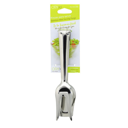 Pinzas Para Servir Acero Inoxidable  21 Cm. Ideal Para La Cocina, Servir Ensaladas, Servir Carnes, Pescados, Etc._2