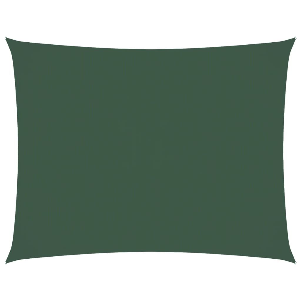 Vidaxl Toldo De Vela Rectangular Tela Oxford Verde Oscuro 5x6 M_0