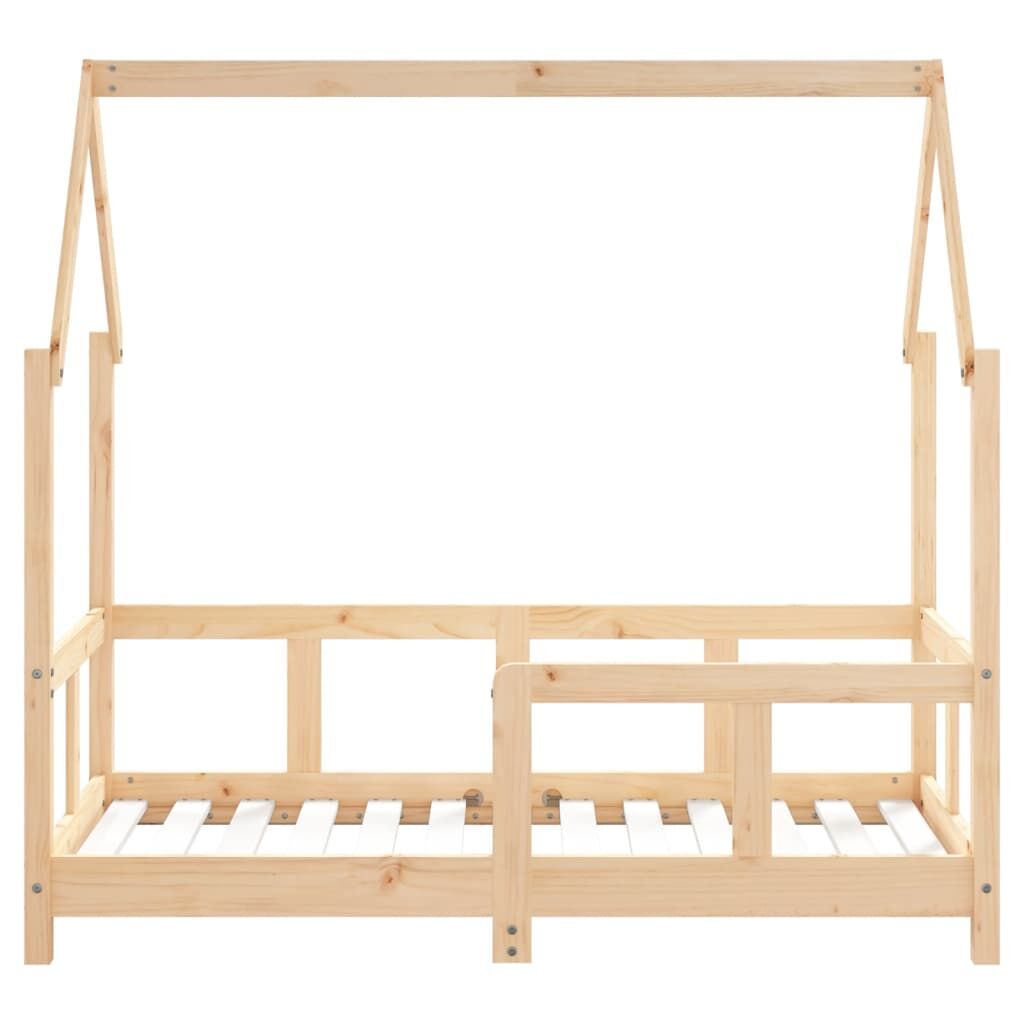 Vidaxl Estructura De Cama Para Niños Madera Maciza De Pino 70x140 Cm_3