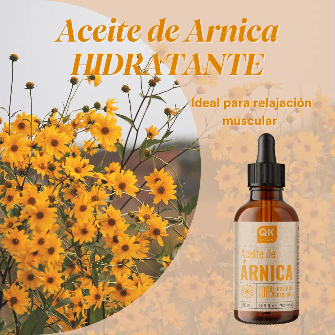 QKnatur - Aceite Árnica Montana 50ml – Para Alivio Del Dolor, Tensión Y Cansancio Muscular En Cuello, Hombros Y Espalda_2