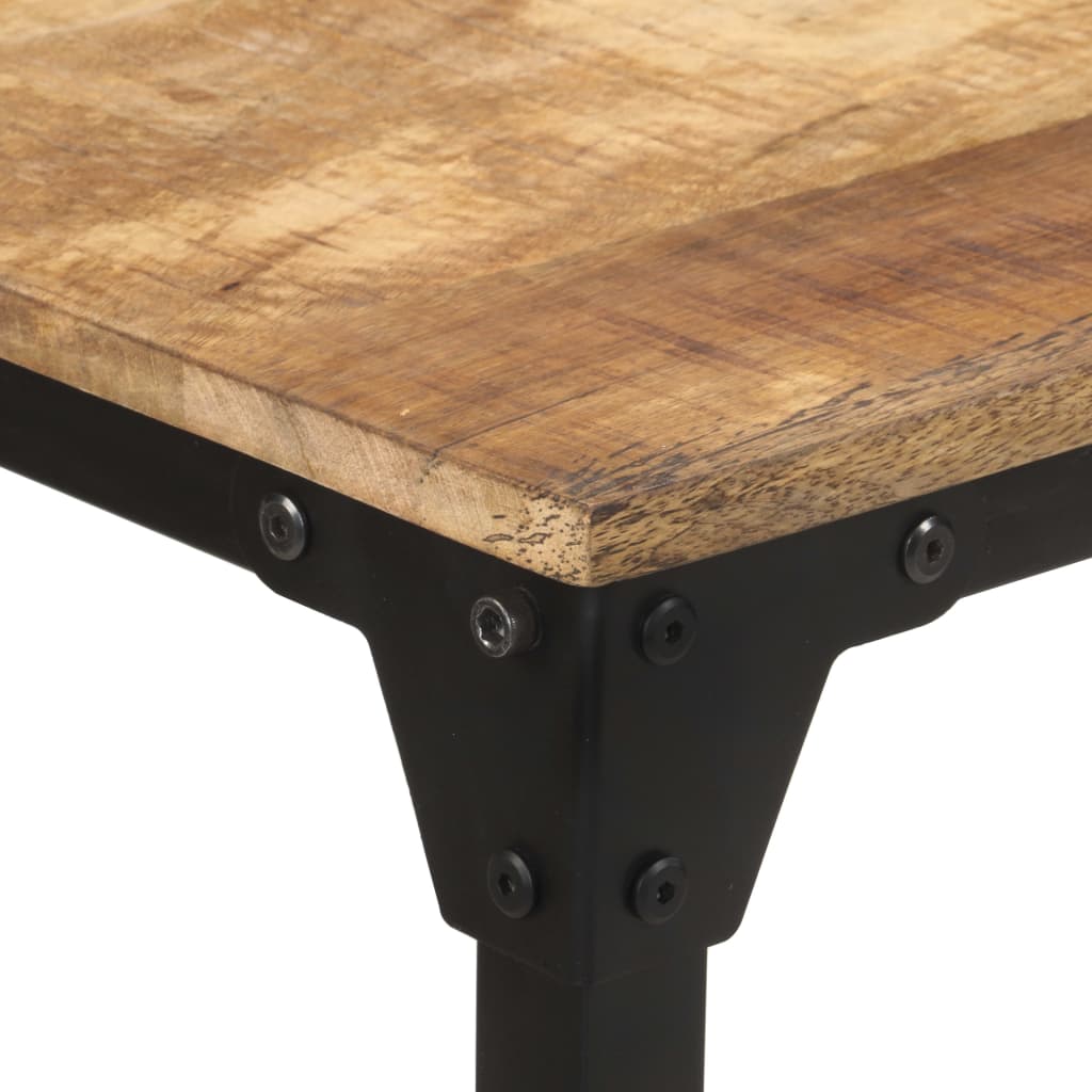 Mesa De Comedor Madera De Mango Rugosa 140x70x76 Cm_2