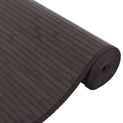 Vidaxl Alfombra Rectangular Bambú Marrón Oscuro 80x100 Cm_3