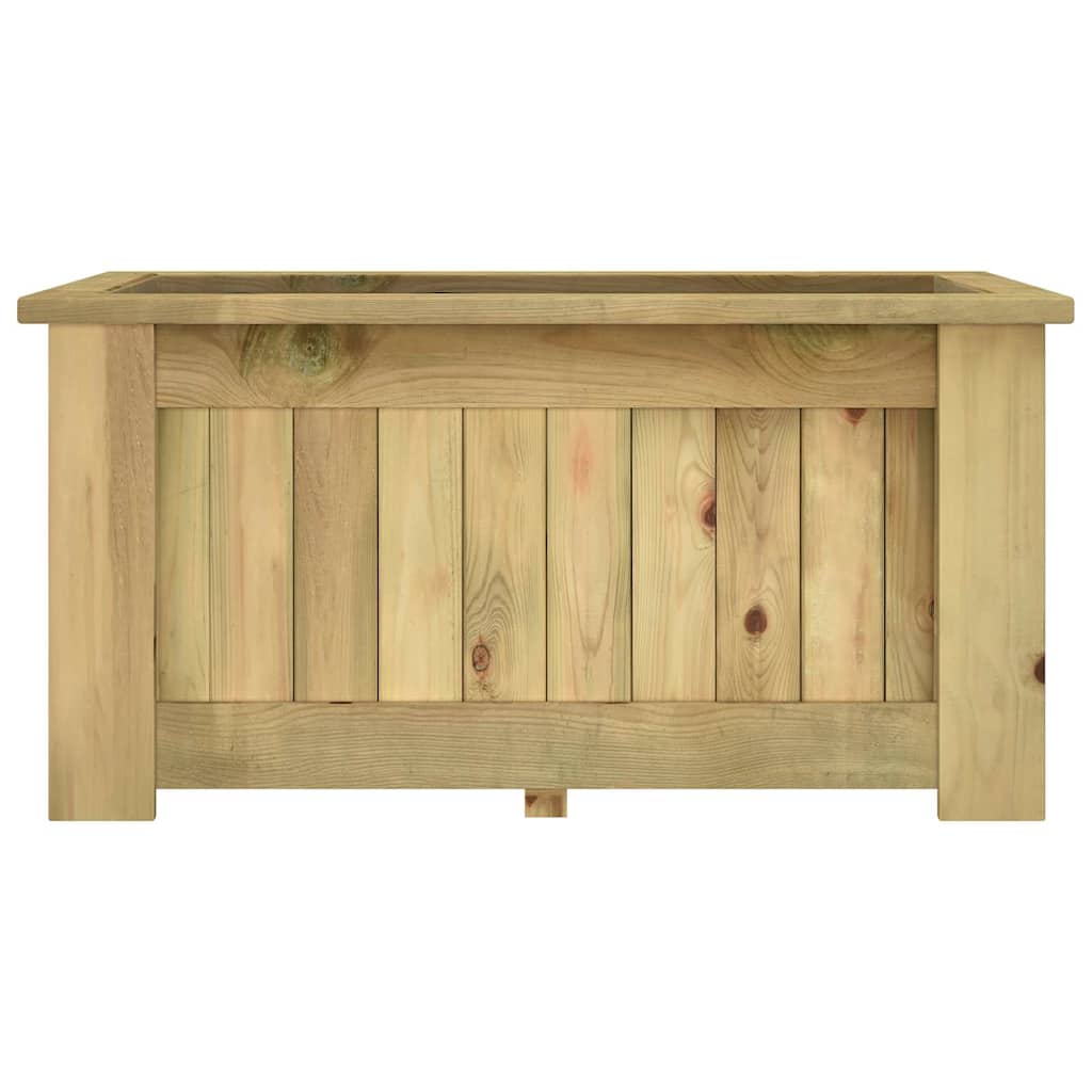 Arriate De Madera De Pino Impregnada 100x50x50 Cm_4