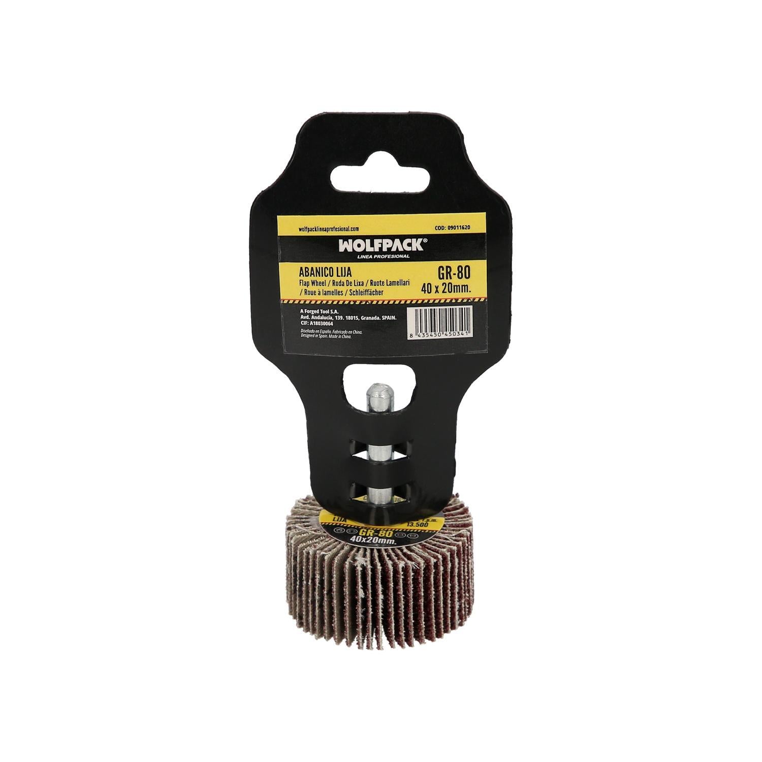 Abanico Lija Grano 80 Medida Ø 40 X 20 Mm. Disco Abrasivo Laminas, Ruedas Mil Hojas, Ruedas Abrasivas,lijado,desbaste,pulir_3