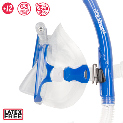 Aqua Sport Set Gafas De Buceo Y Tubo Adulto C/soporte Cámara_2